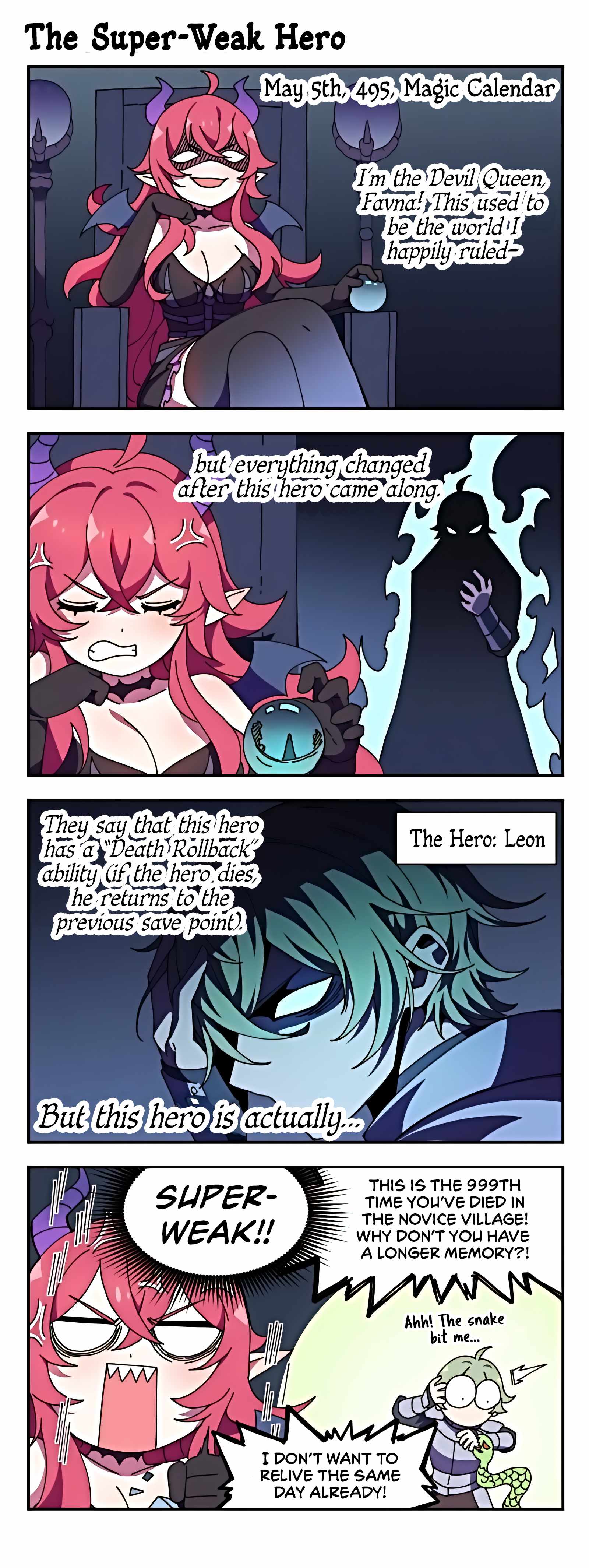 The Super-Weak Hero Has A Death Rollback Ability Chapter 1 - Page 0