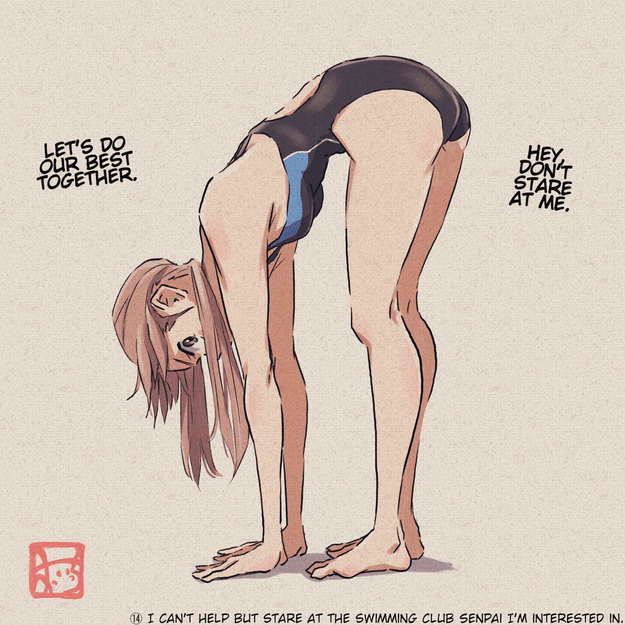 The Swimming Club Senpai I’m Interested in Chapter 14 - Page 1