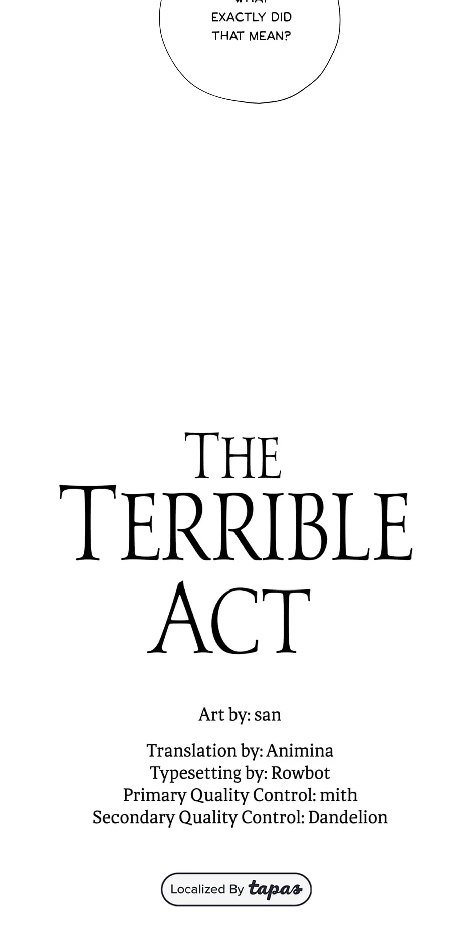 The Terrible Act Chapter 27 - Page 13