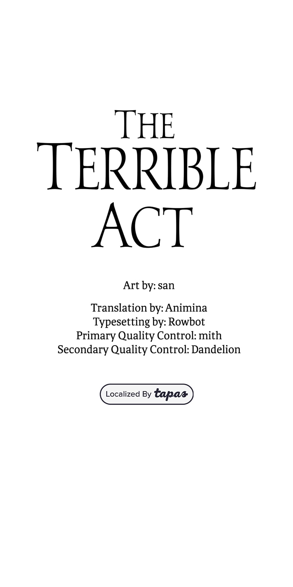 The Terrible Act Chapter 42 - Page 13