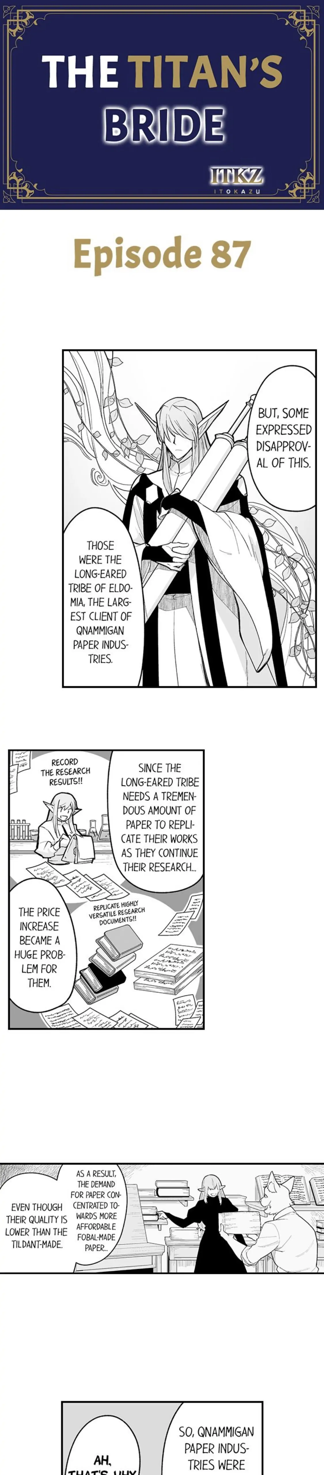 The Titan’s Bride Chapter 87 - Page 1