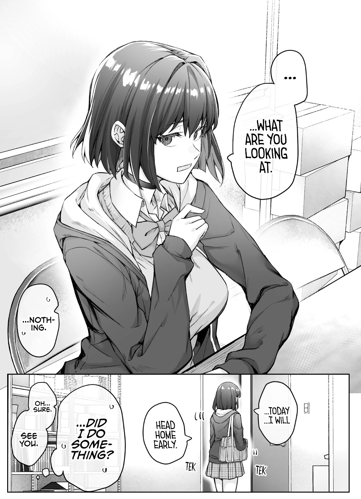 The Tsuntsuntsuntsuntsuntsuntsuntsuntsuntsuntsundere Girl Getting Less and Less Tsun Day by Day Chapter 28 - Page 1