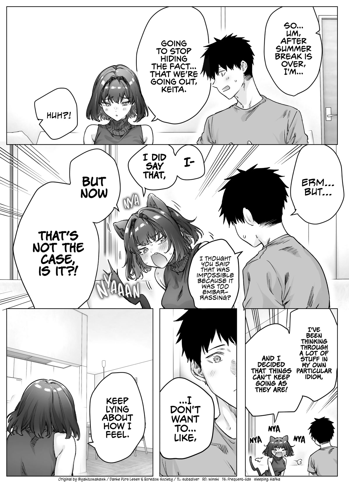 The Tsuntsuntsuntsuntsuntsuntsuntsuntsuntsuntsundere Girl Getting Less and Less Tsun Day by Day Chapter 91 - Page 1