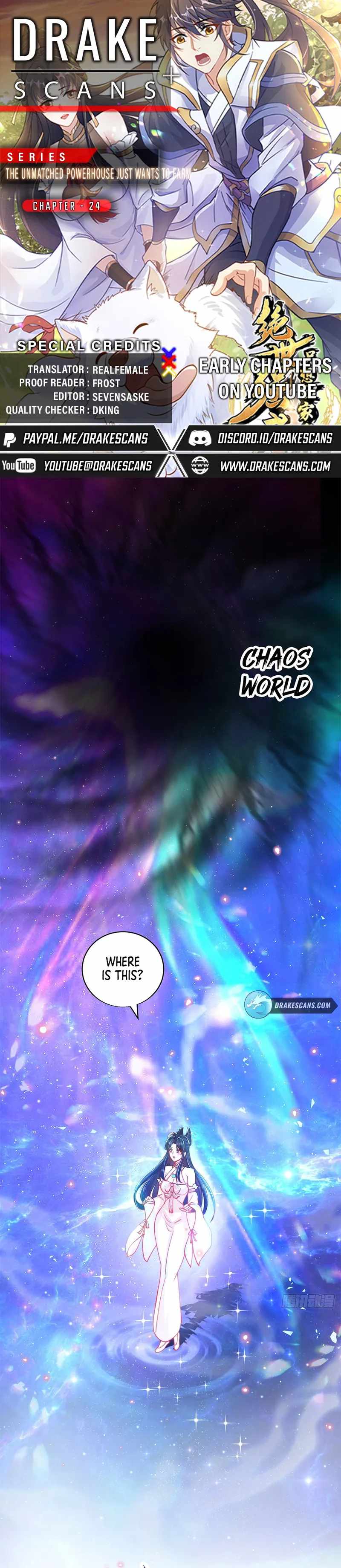 The Unmatched Powerhouse Just Wants to Farm Chapter 24 - Page 0