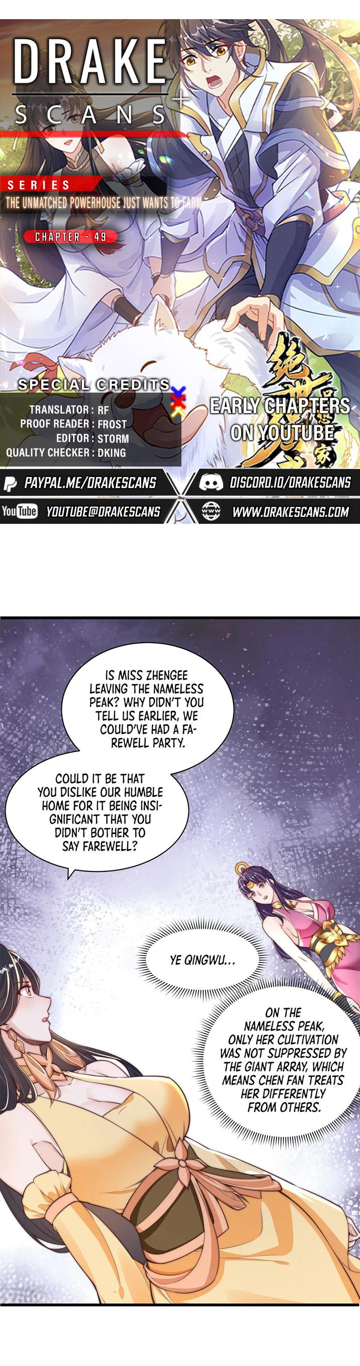 The Unmatched Powerhouse Just Wants to Farm Chapter 49 - Page 0
