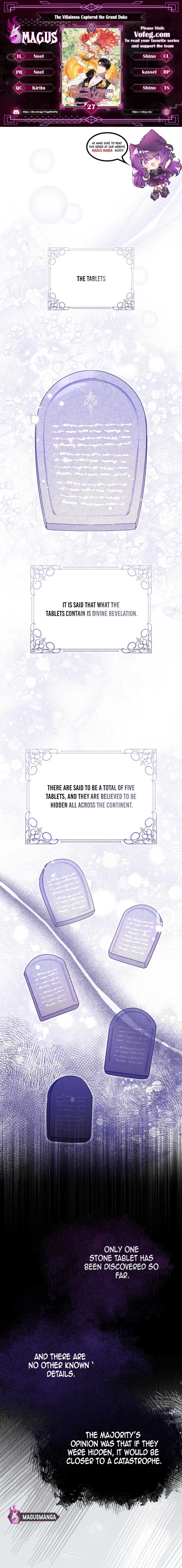 The Villainess Captured the Grand Duke Chapter 27 - Page 0