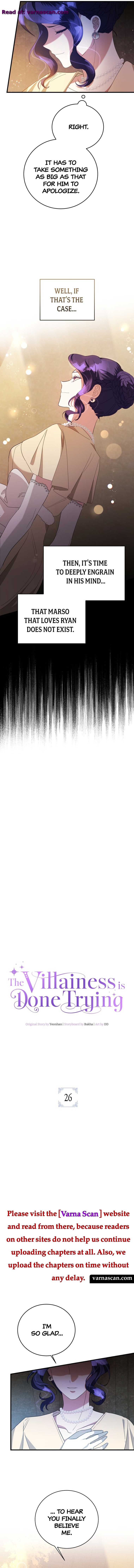 The Villainess Is Done Trying Chapter 26 - Page 2