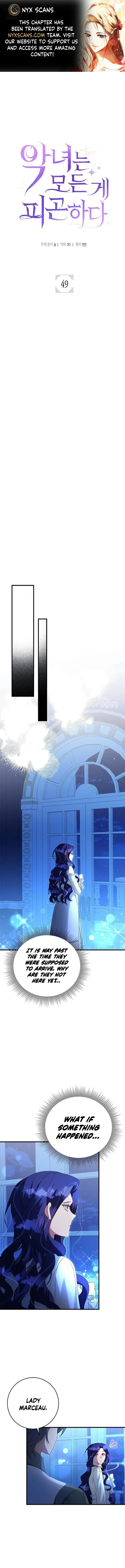 The Villainess Is Done Trying Chapter 49 - Page 0