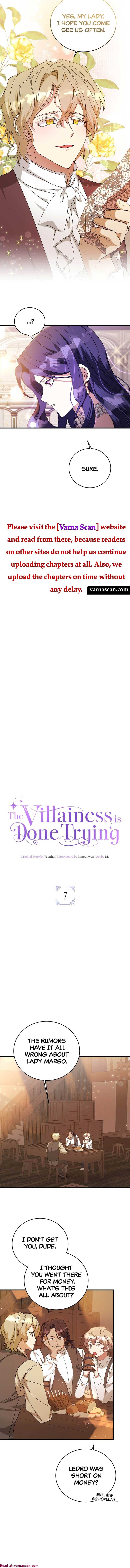 The Villainess Is Done Trying Chapter 7 - Page 1