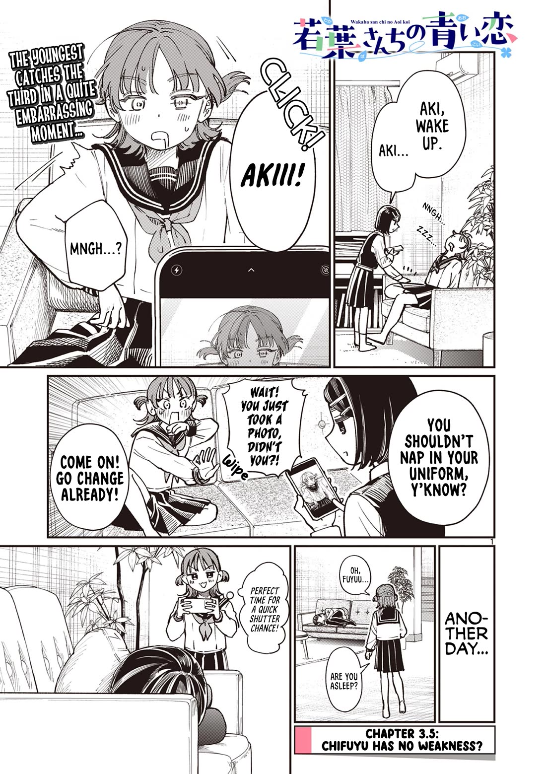 The Wakaba Home’s Blue Loves Chapter 3.5 - Page 1