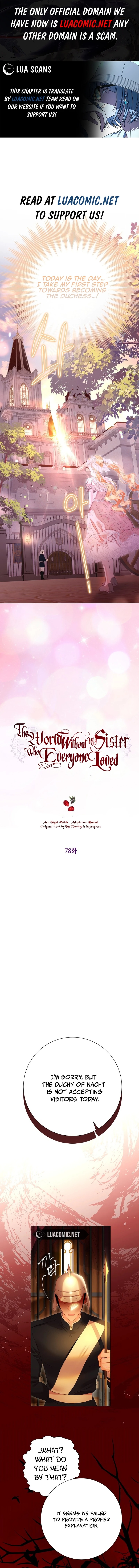 The World Without My Sister Who Everyone Loved Chapter 78 - Page 0