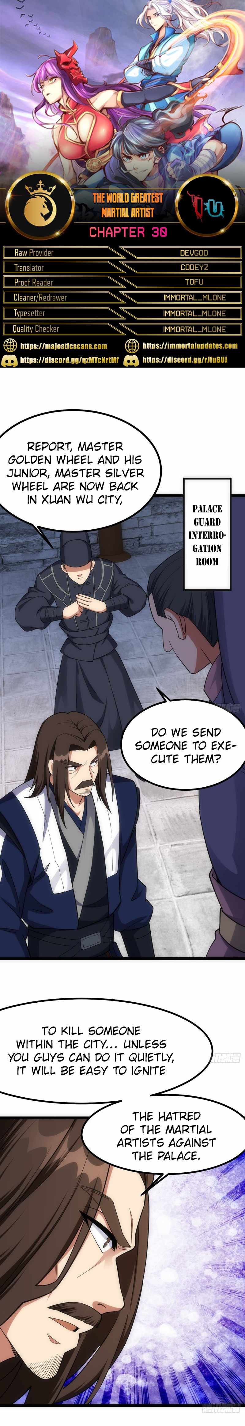 The World’s Greatest Martial Artist Chapter 30 - Page 1