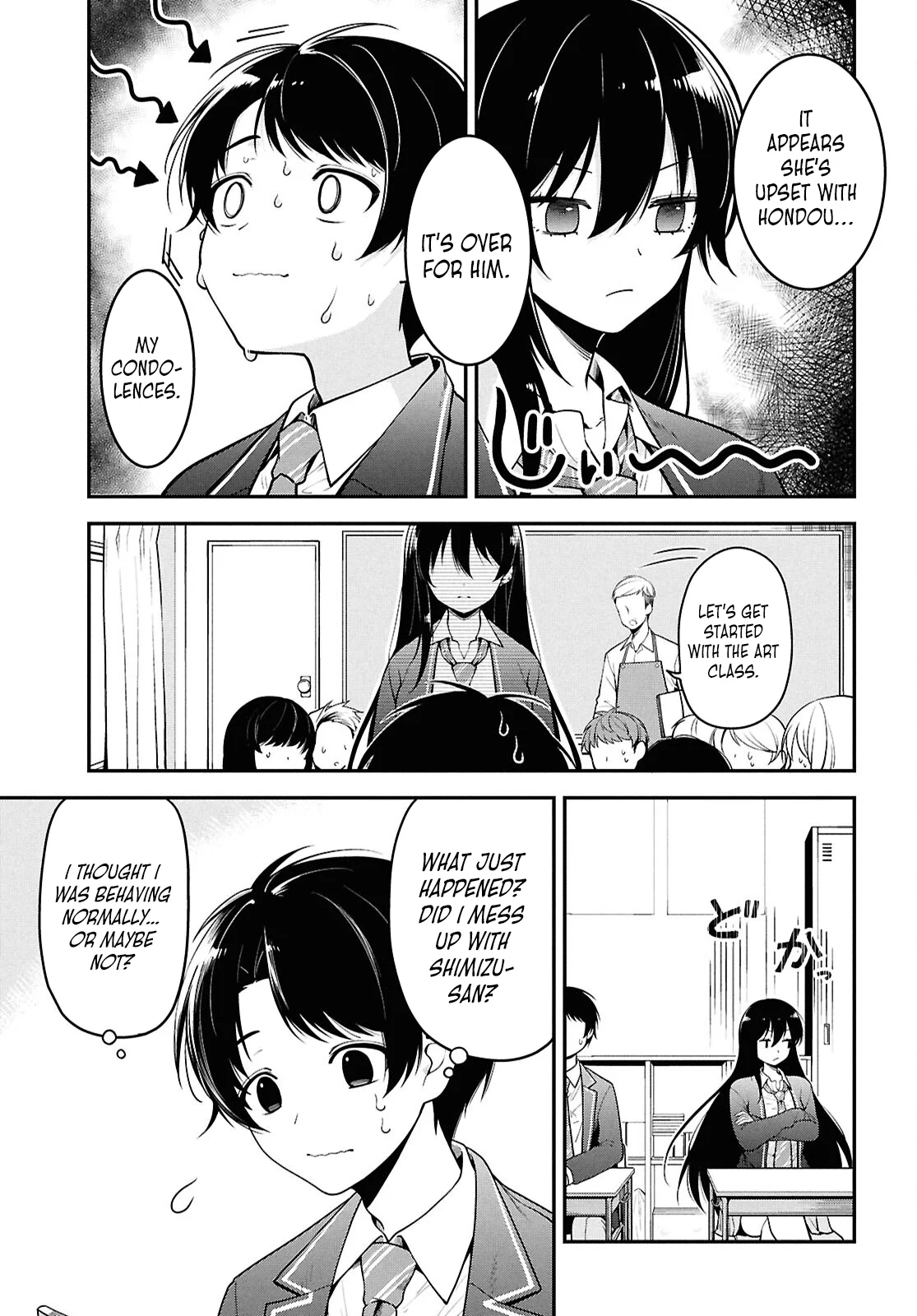 The Yankee Shimizu-san Sitting Next To Me Has Dyed Her Hair Black Chapter 1 - Page 12