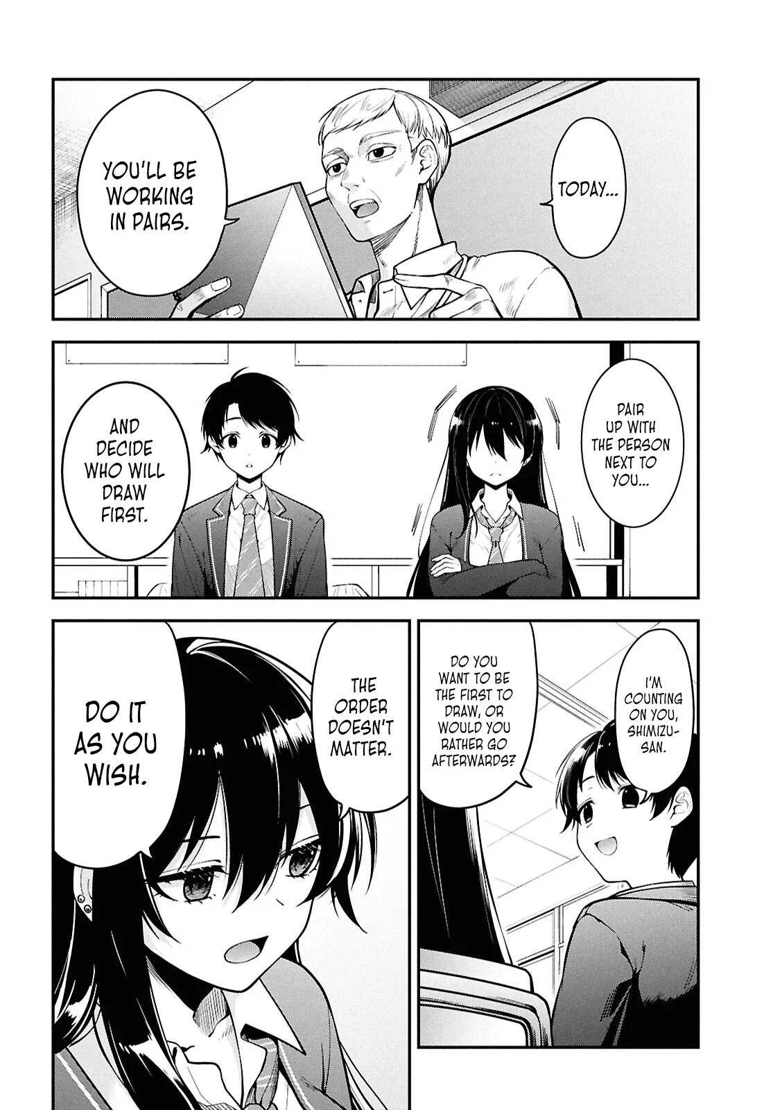 The Yankee Shimizu-san Sitting Next To Me Has Dyed Her Hair Black Chapter 1 - Page 13