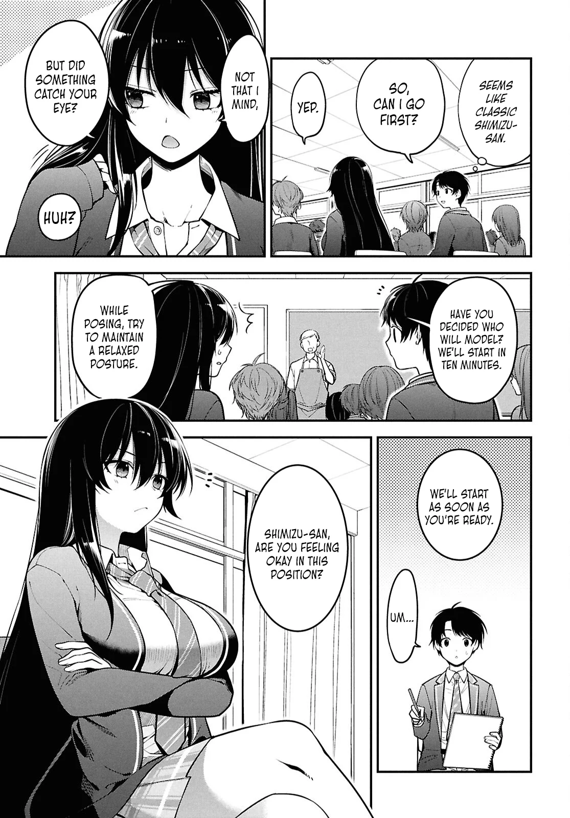 The Yankee Shimizu-san Sitting Next To Me Has Dyed Her Hair Black Chapter 1 - Page 14