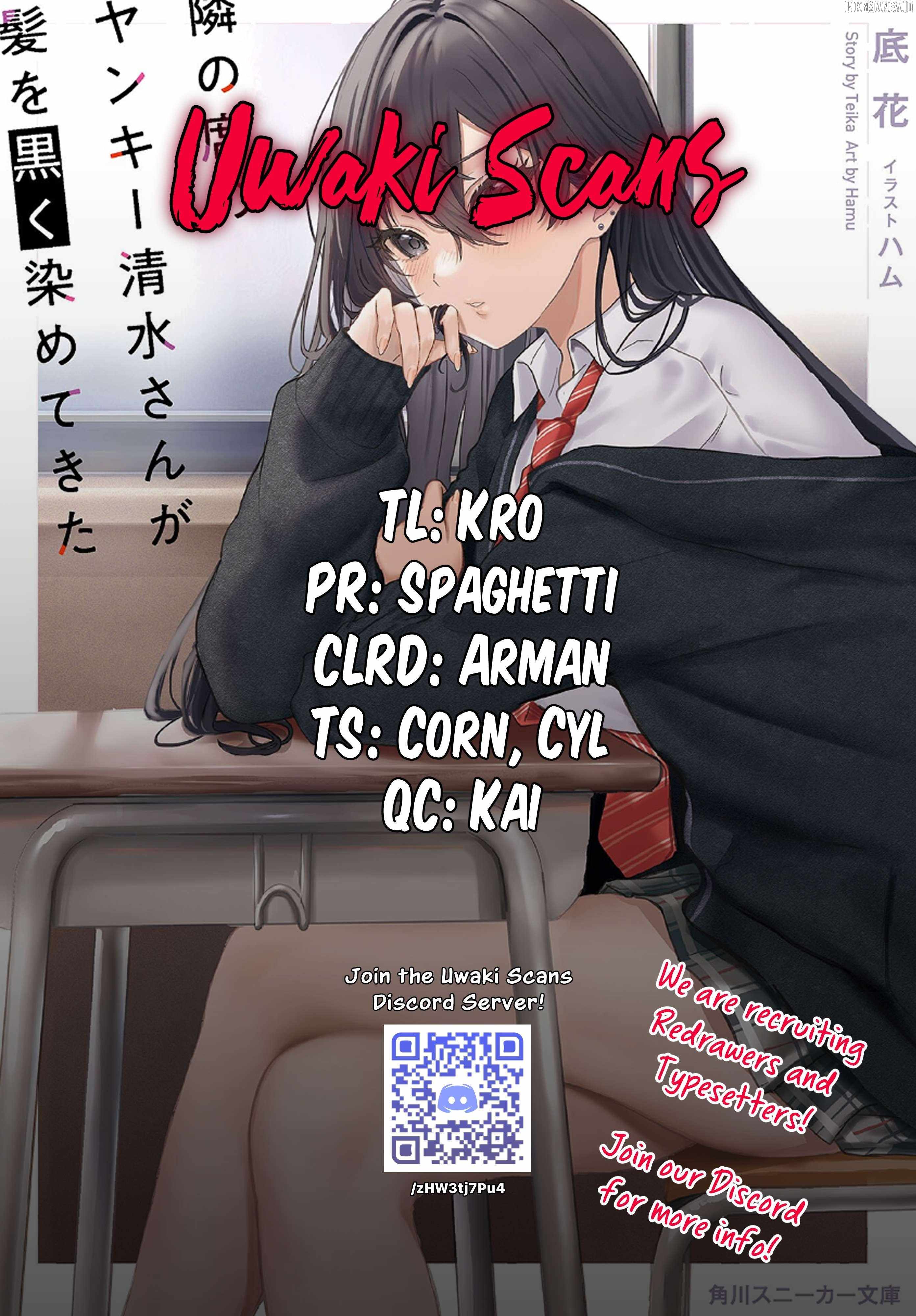 The Yankee Shimizu-san Sitting Next To Me Has Dyed Her Hair Black Chapter 10 - Page 1