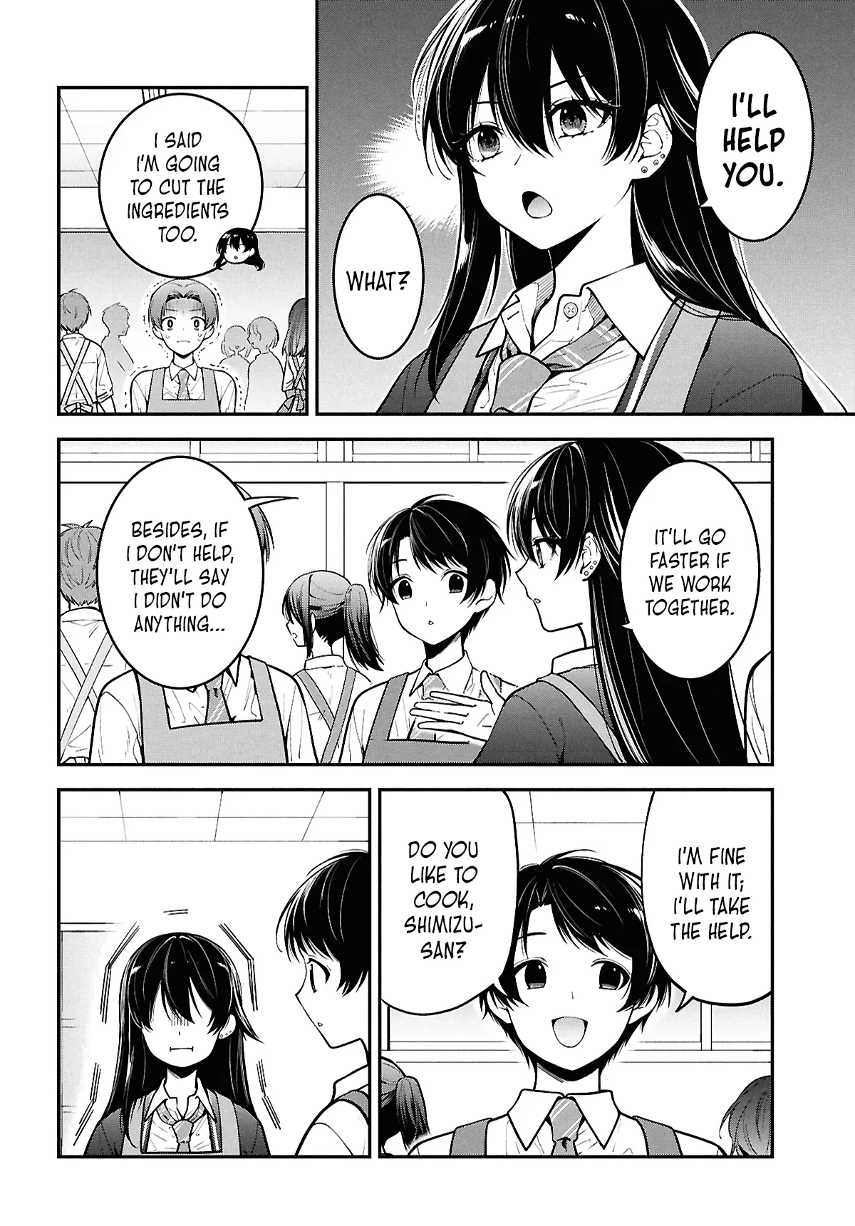The Yankee Shimizu-san Sitting Next To Me Has Dyed Her Hair Black Chapter 2 - Page 8