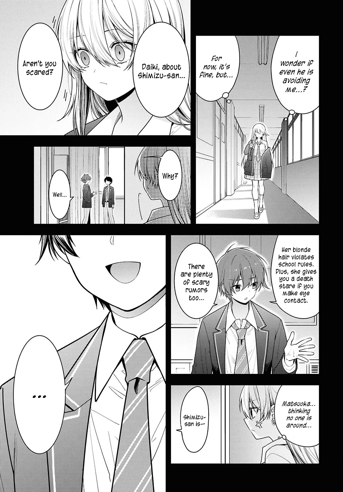 The Yankee Shimizu-san Sitting Next To Me Has Dyed Her Hair Black Chapter 5 - Page 3