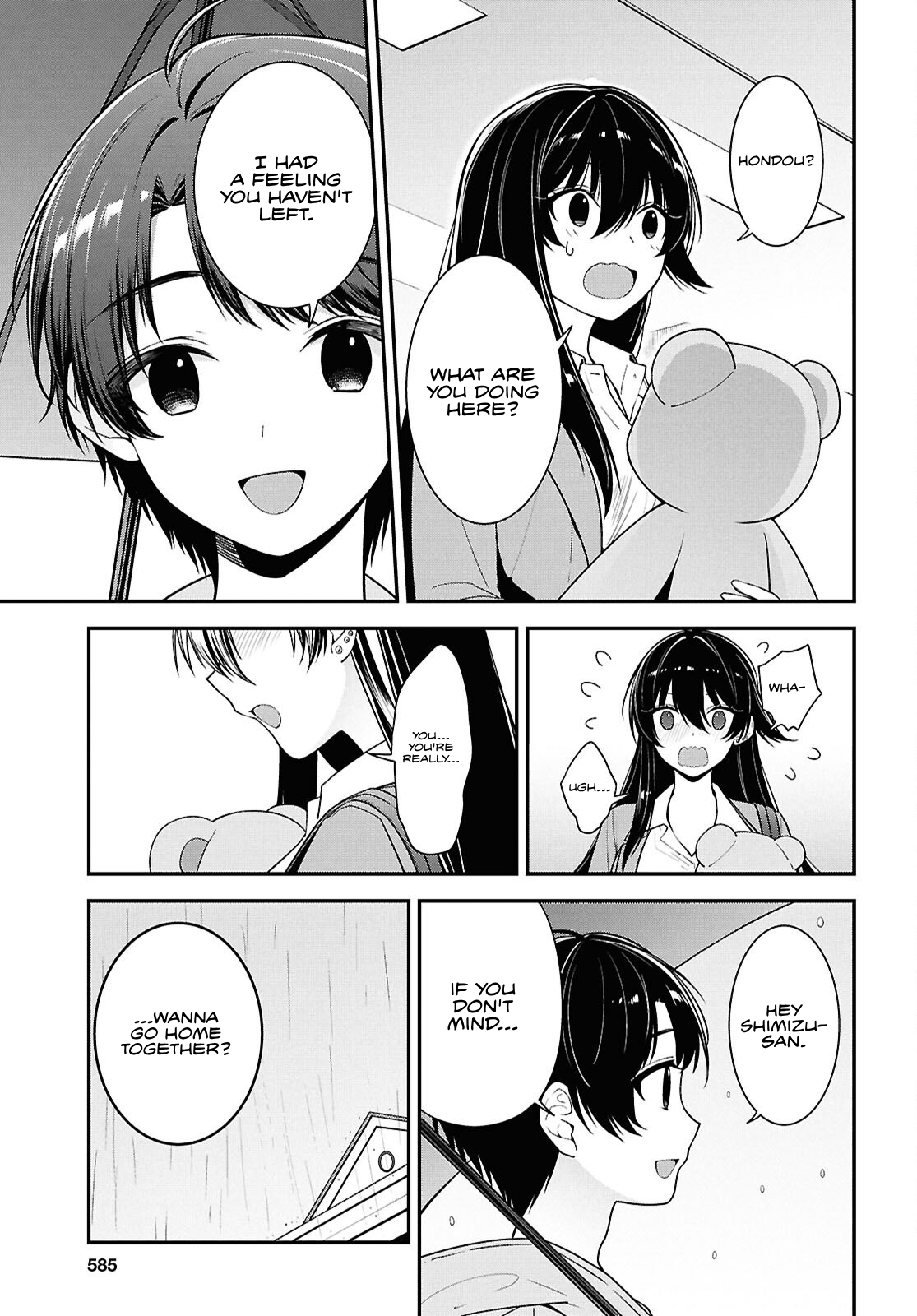 The Yankee Shimizu-san Sitting Next To Me Has Dyed Her Hair Black Chapter 8.1 - Page 12