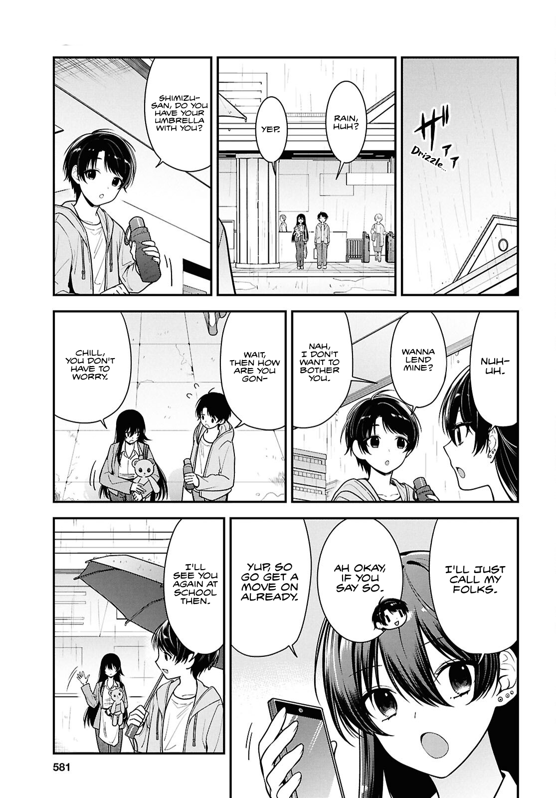 The Yankee Shimizu-san Sitting Next To Me Has Dyed Her Hair Black Chapter 8.1 - Page 8