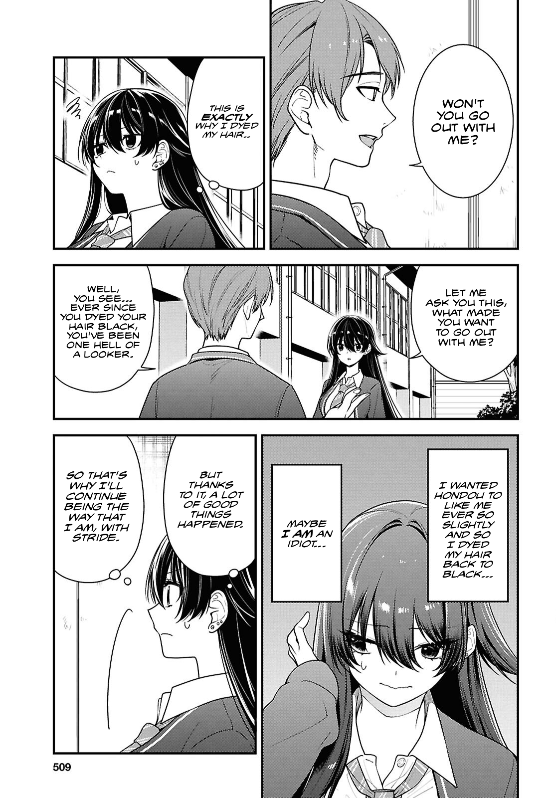 The Yankee Shimizu-san Sitting Next To Me Has Dyed Her Hair Black Chapter 9 - Page 13