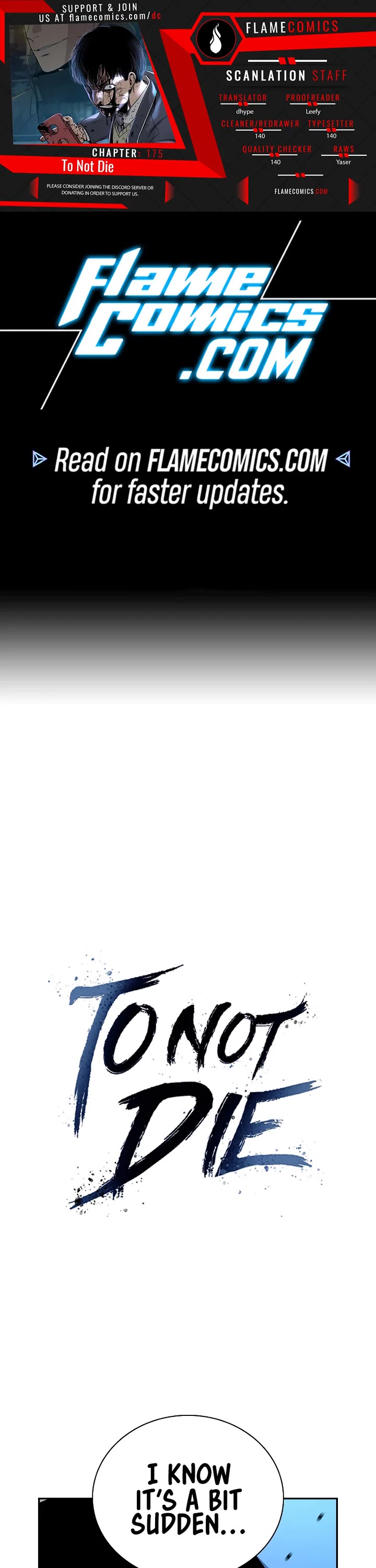 To Not Die Chapter 175 - Page 0