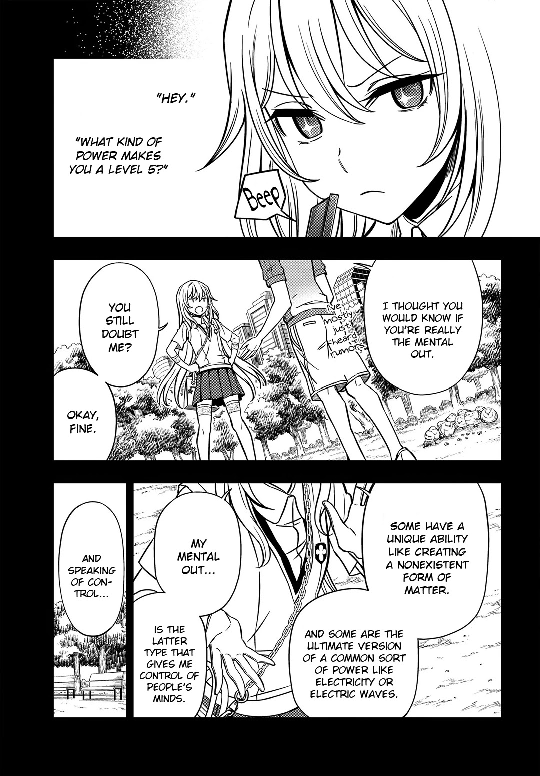Toaru Kagaku no Mental Out Chapter 8.1 - Page 11