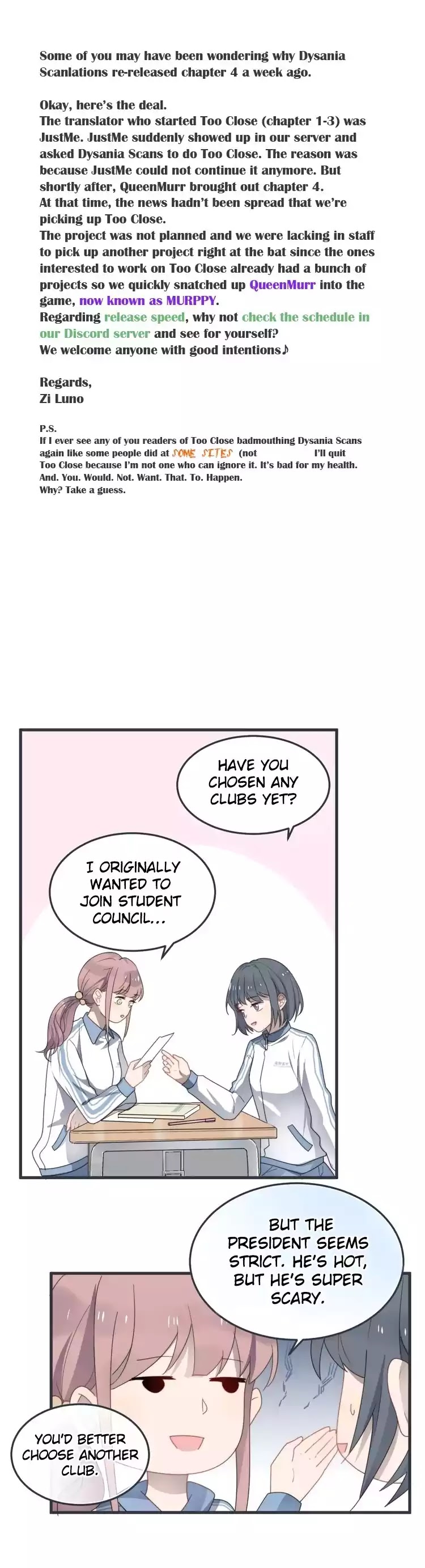 Too Close Chapter 5 - Page 2
