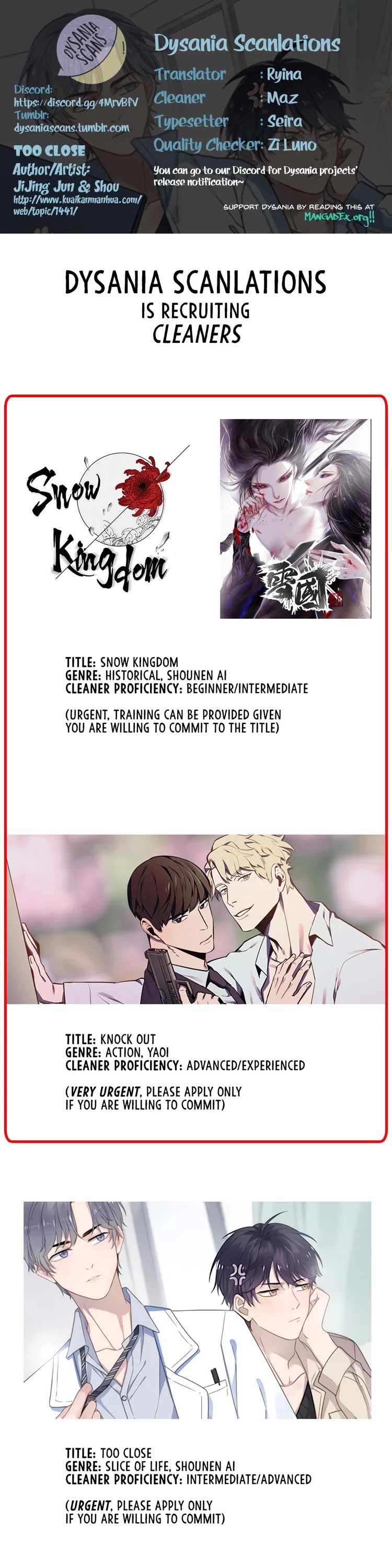 Too Close Chapter 69.9 - Page 1