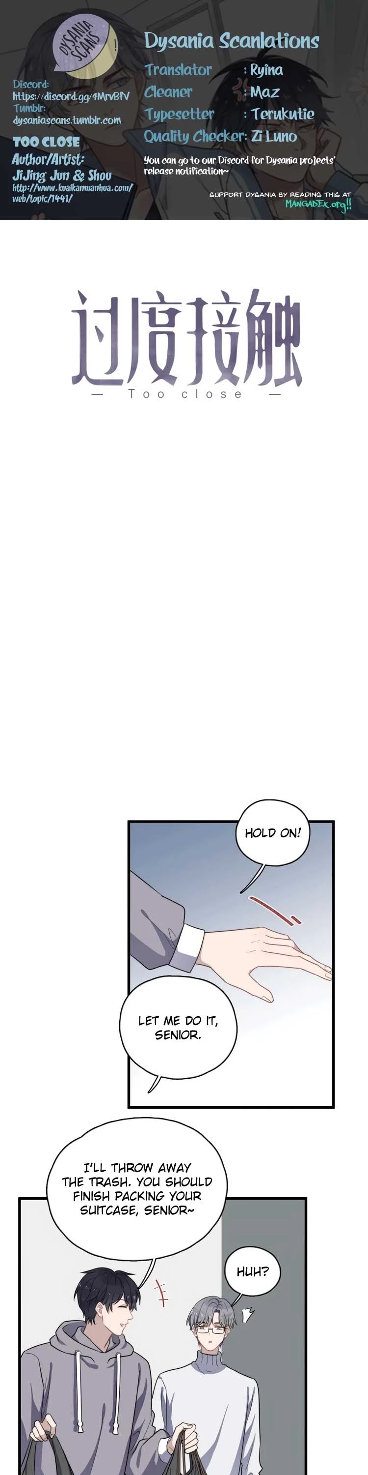 Too Close Chapter 88 - Page 1