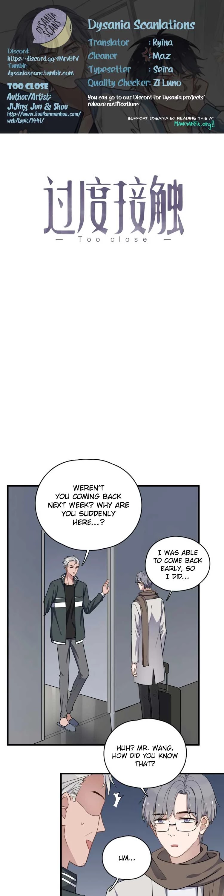 Too Close Chapter 91 - Page 1