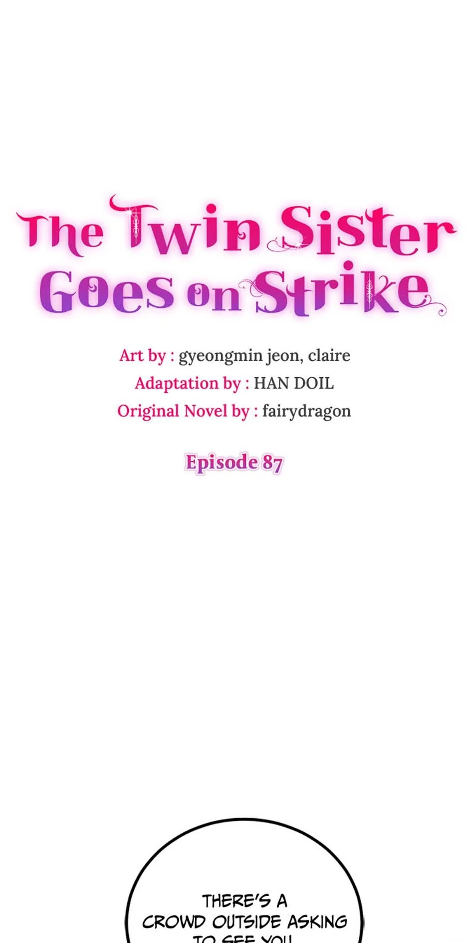 Twin Sister’s Strike Declaration Chapter 87 - Page 1