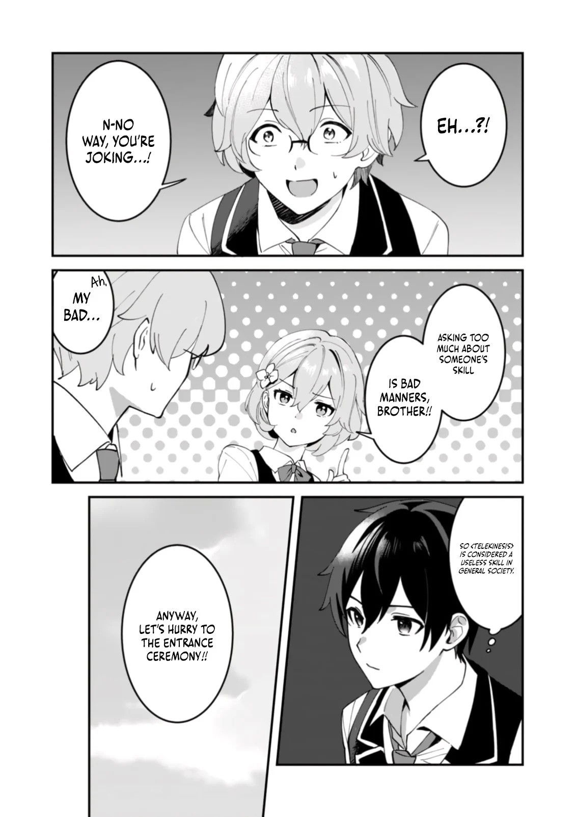 Unrivaled with the Useless Skill: Telekinesis (but It’s Max Level) – With Just a Wave of My Hand. No Chants, No Special Moves, Just Pure Willpower! Chapter 3 - Page 14
