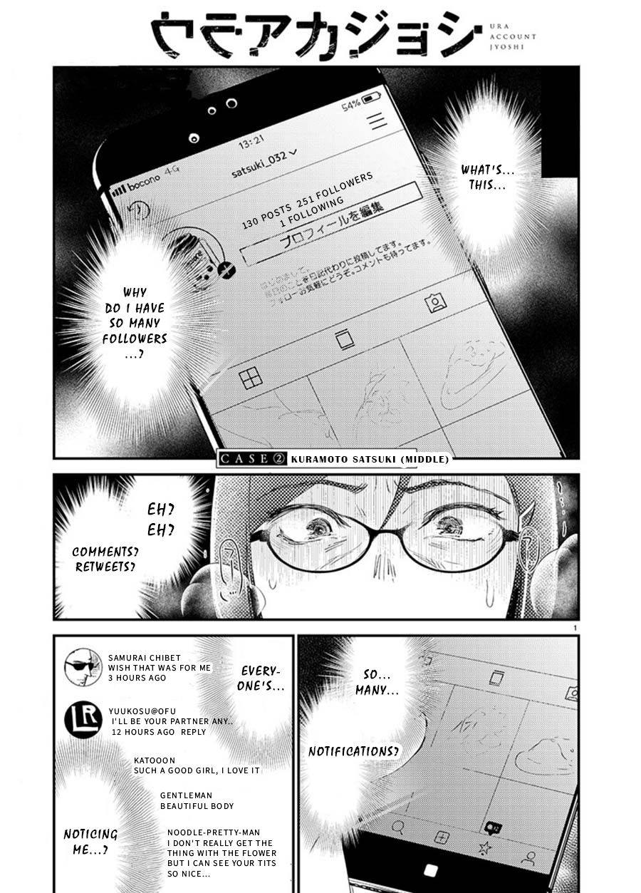 Ura Account Jyoshi Chapter 2 - Page 1
