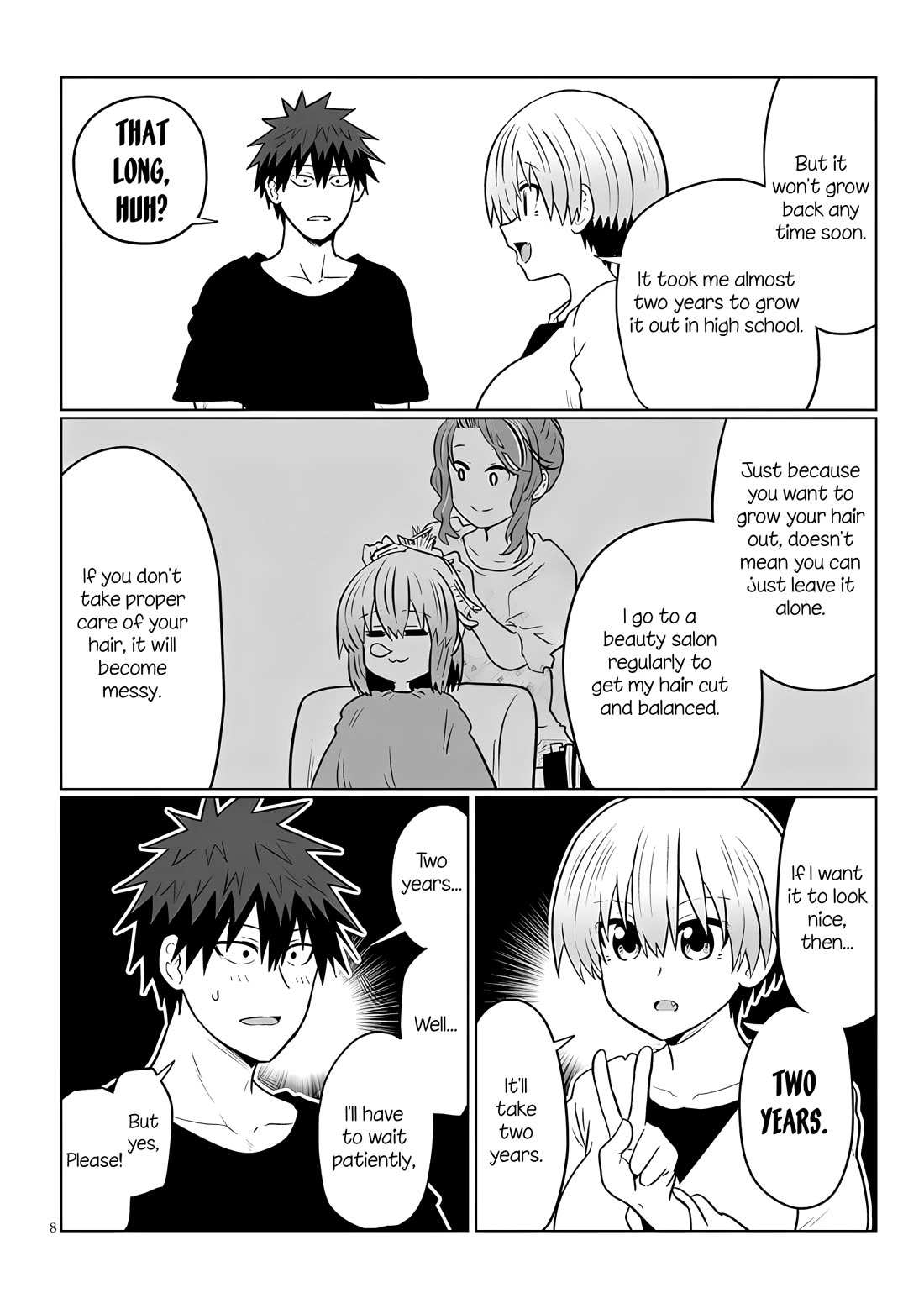 Uzaki-chan wa Asobitai! Chapter 125 - Page 8