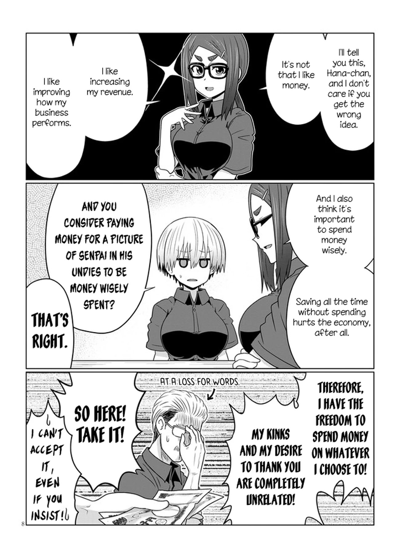 Uzaki-chan wa Asobitai! Chapter 68 - Page 8