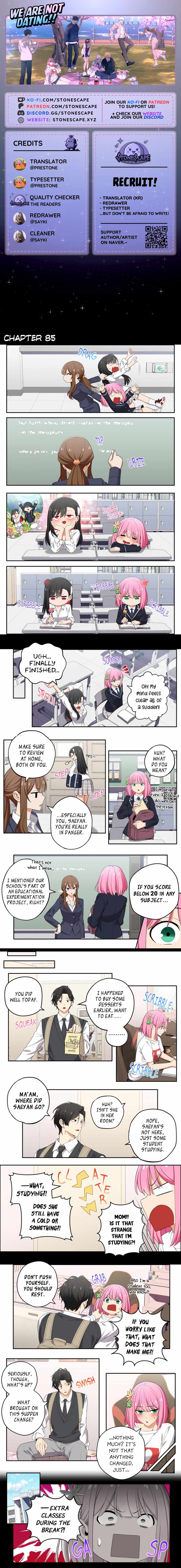We Are Not Dating!! Chapter 85 - Page 0