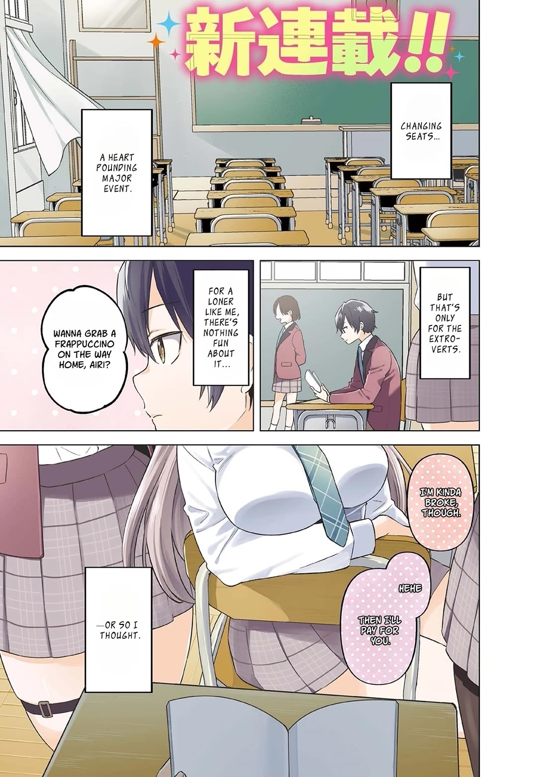 When the Introverted Me Got Surrounded by S-Tier Beauties After a Seat Change, a Secret Relationship Began Chapter 1 - Page 1