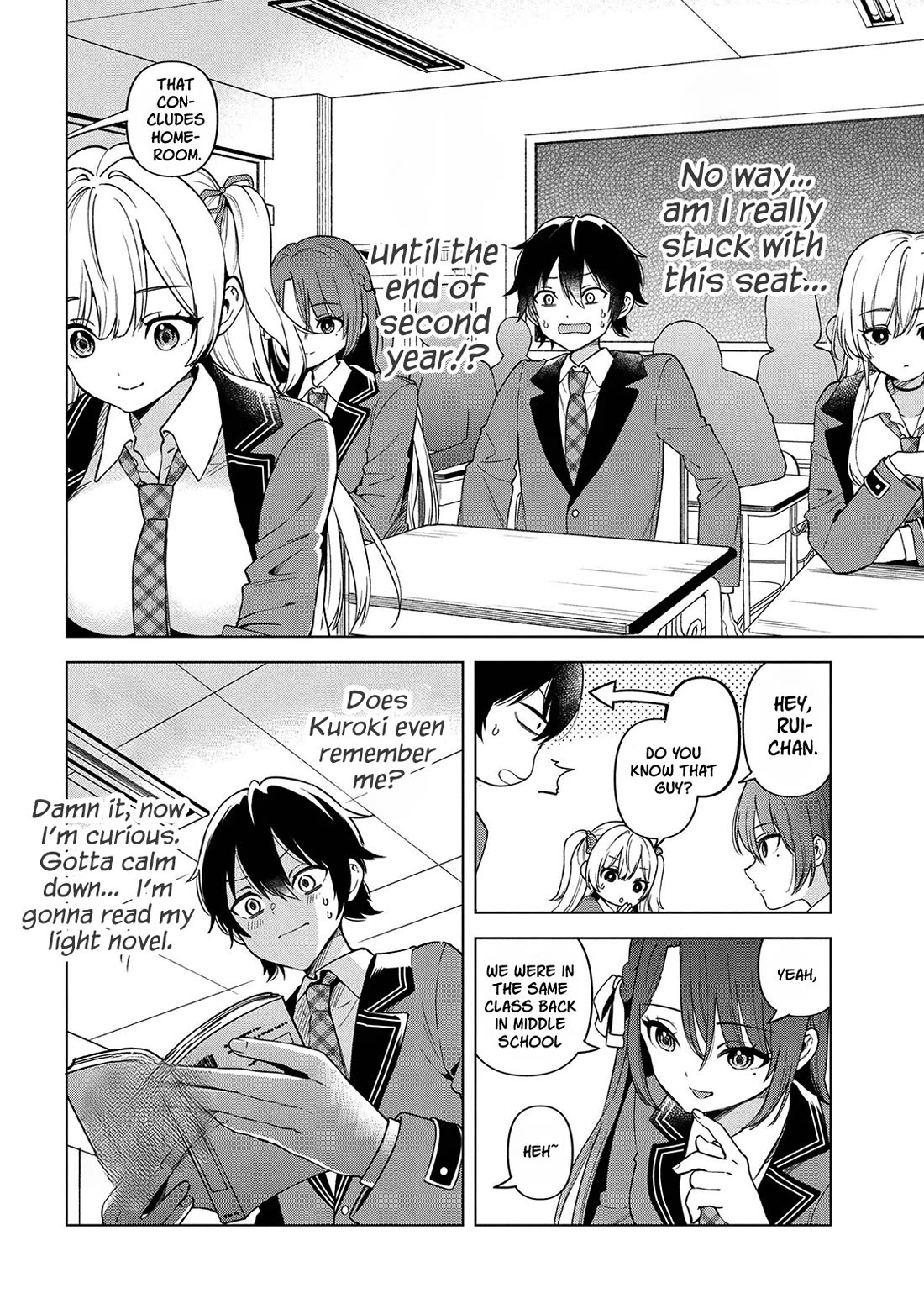 When the Introverted Me Got Surrounded by S-Tier Beauties After a Seat Change, a Secret Relationship Began Chapter 1 - Page 17