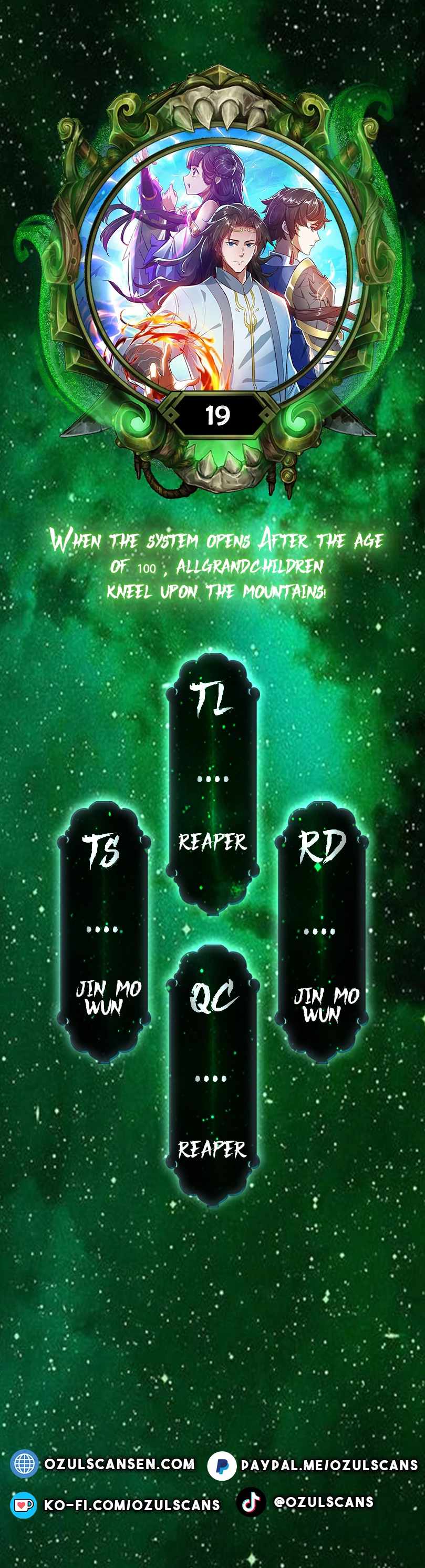 When The System Opens After The Age Of 100, All Grandchildren Kneel Upon The Mountains! Chapter 19 - Page 0