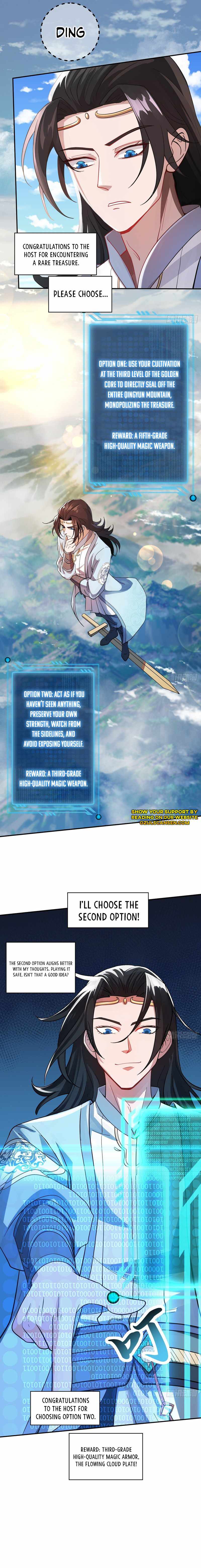 When The System Opens After The Age Of 100, All Grandchildren Kneel Upon The Mountains! Chapter 5 - Page 1