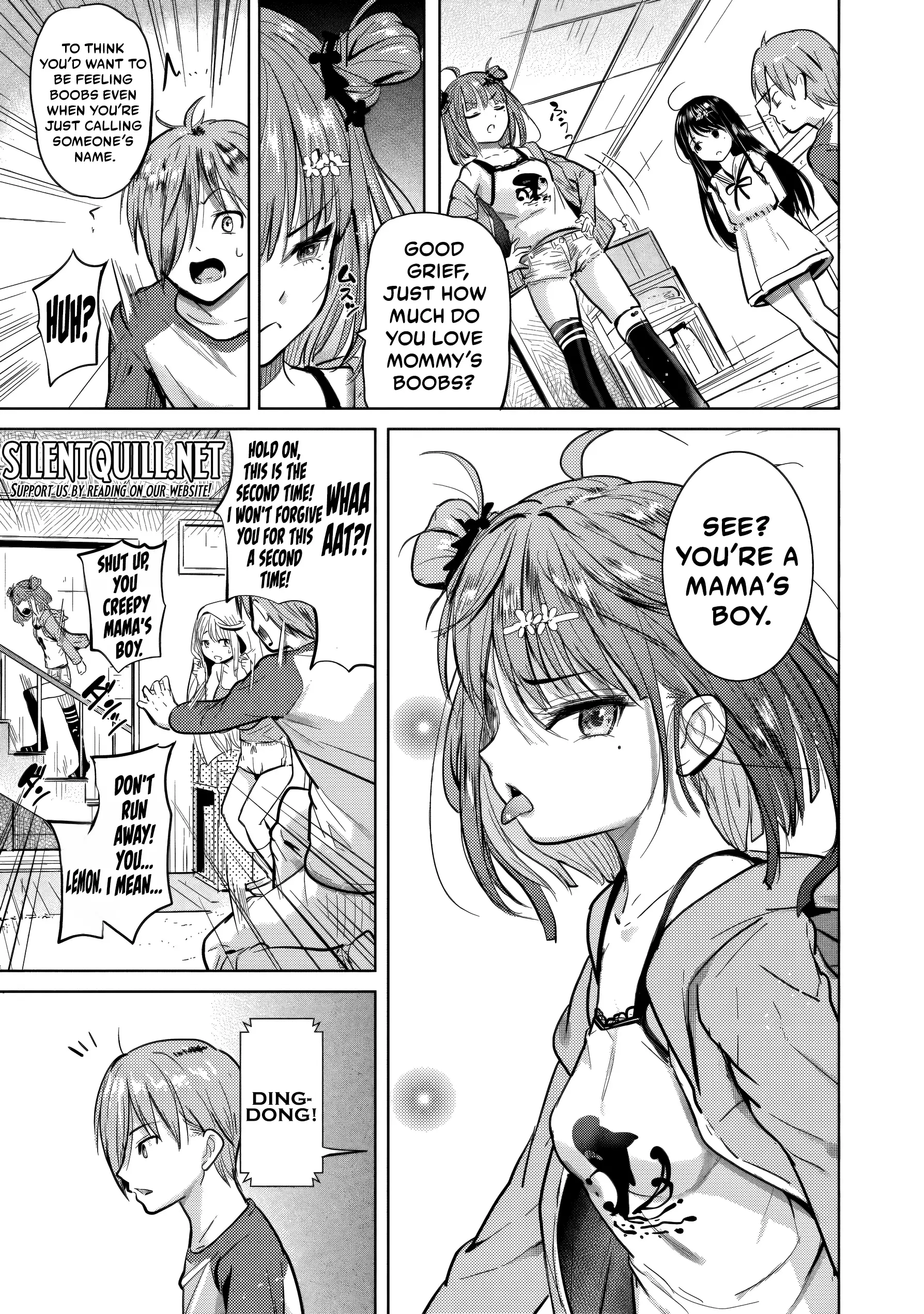 Yonin no Mama no Sei de Ore no Rabukome ga Mama Naranai Chapter 2 - Page 14