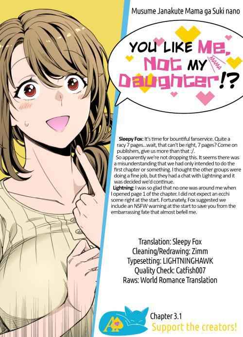 You Like Me (Mama), Not My Daughter!? Chapter 3.1 - Page 8