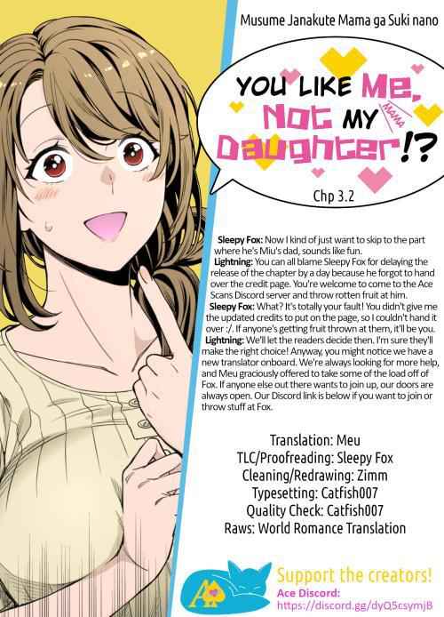 You Like Me (Mama), Not My Daughter!? Chapter 3.2 - Page 8
