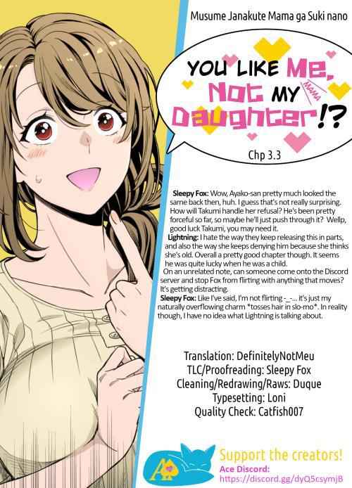 You Like Me (Mama), Not My Daughter!? Chapter 3.3 - Page 7