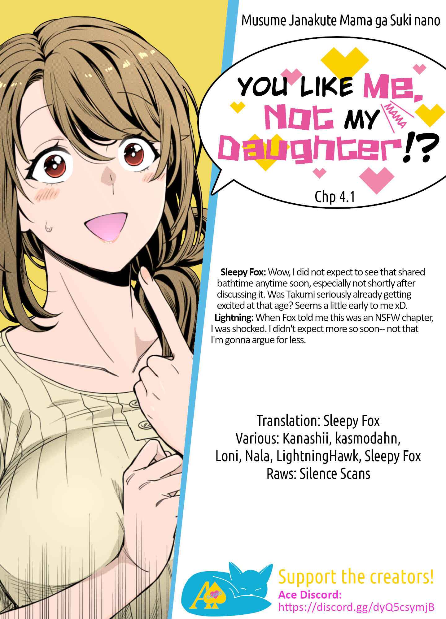 You Like Me (Mama), Not My Daughter!? Chapter 4.1 - Page 8