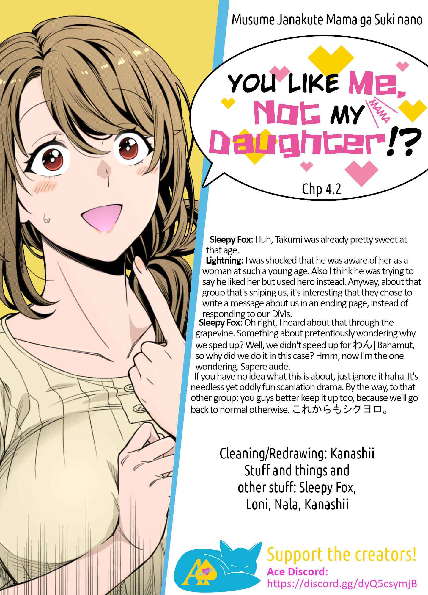 You Like Me (Mama), Not My Daughter!? Chapter 4.2 - Page 8