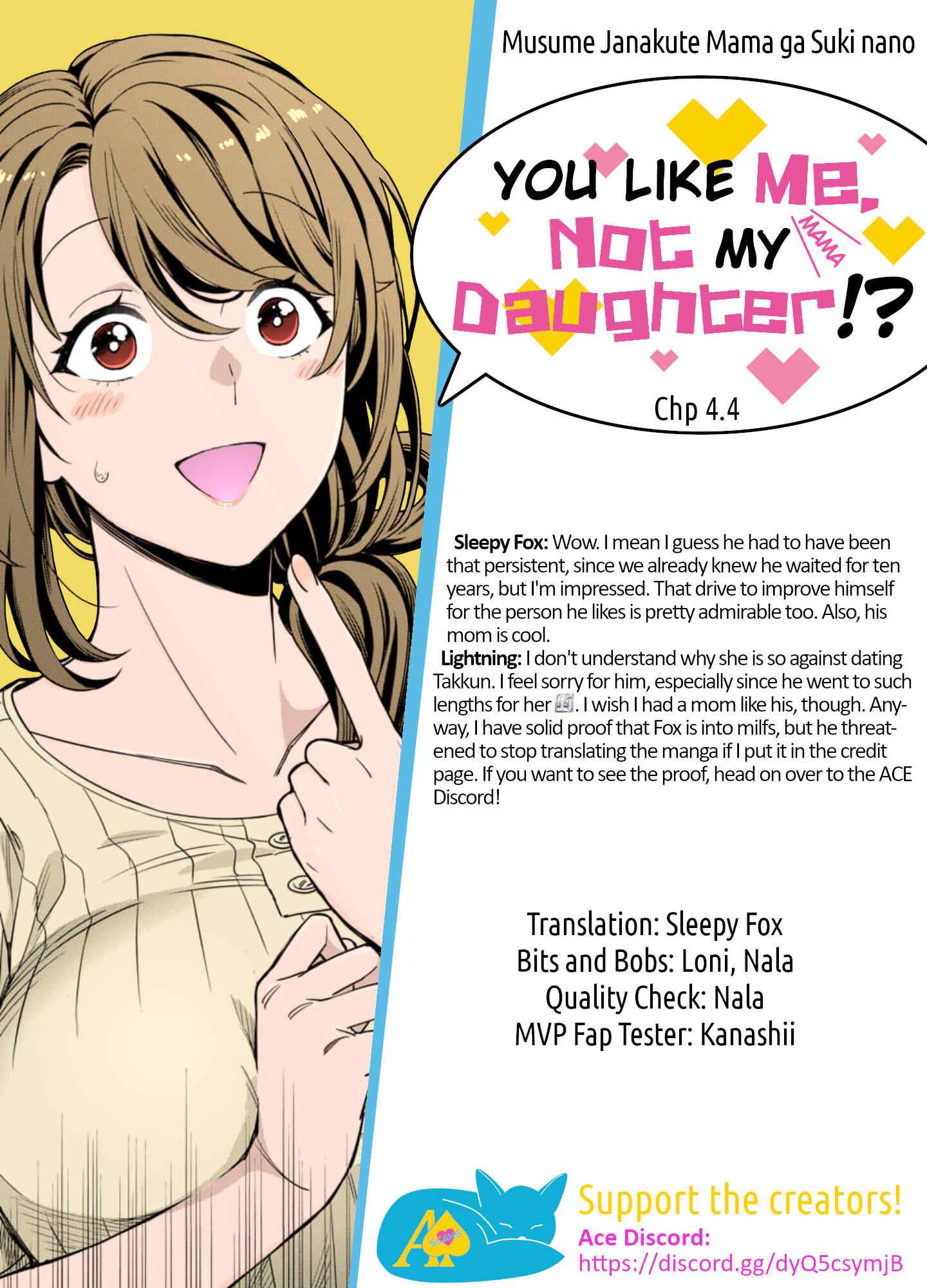 You Like Me (Mama), Not My Daughter!? Chapter 4.4 - Page 8