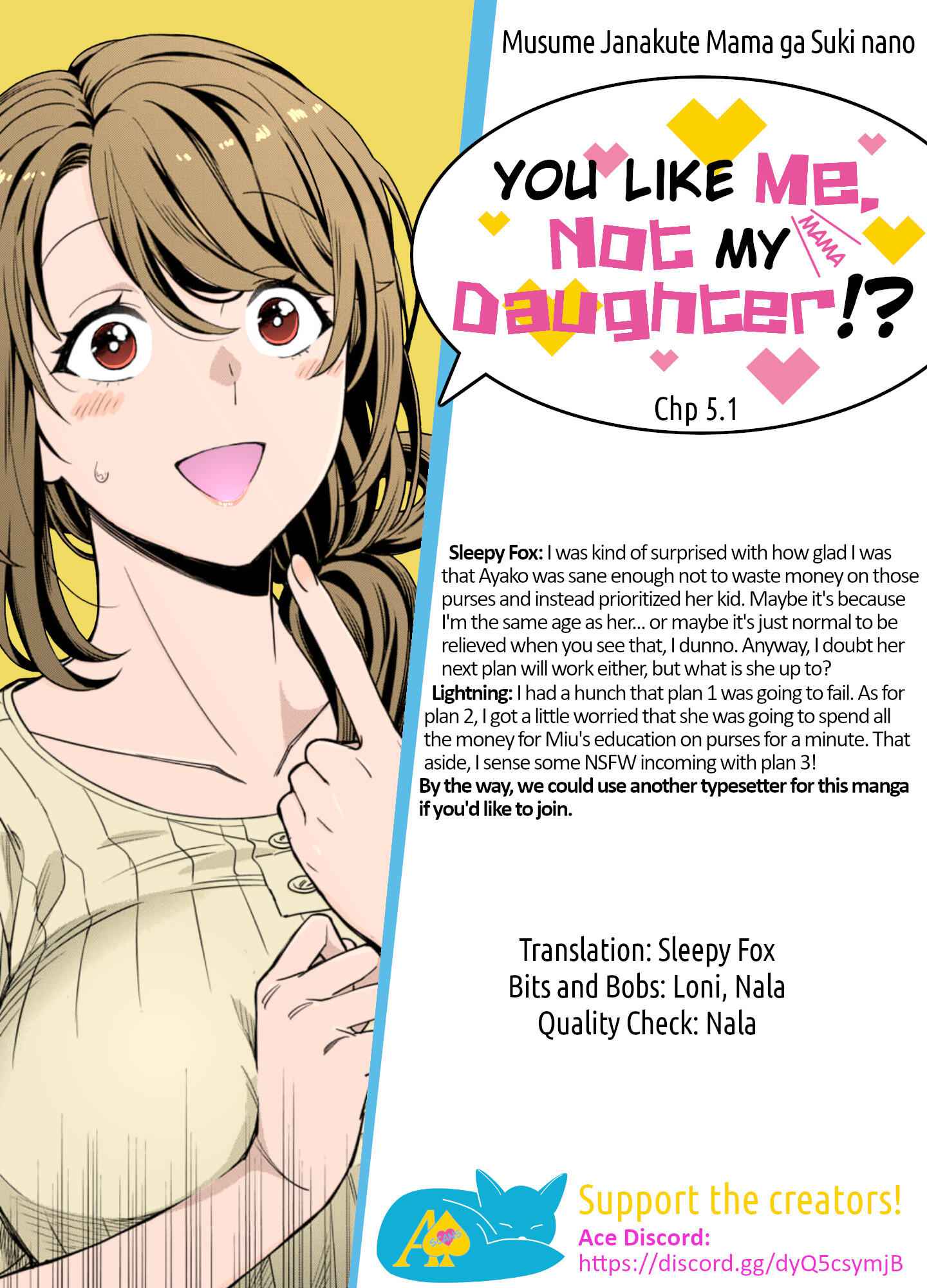 You Like Me (Mama), Not My Daughter!? Chapter 5.1 - Page 9