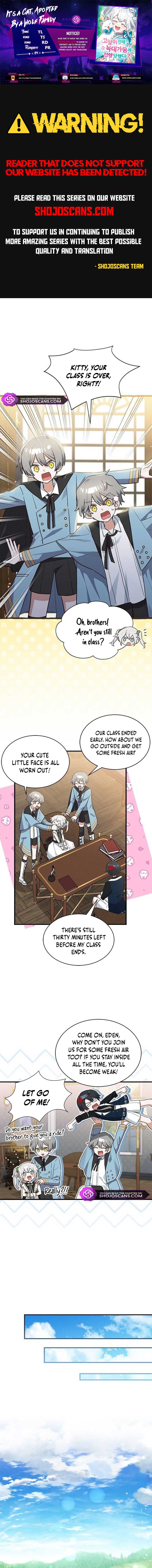 You’re a Cat, but You’ve Been Adopted by a Wolf Family? Chapter 24 - Page 0